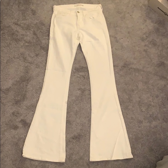J BRAND White Bell Bottom Jeans - Picture 1 of 4